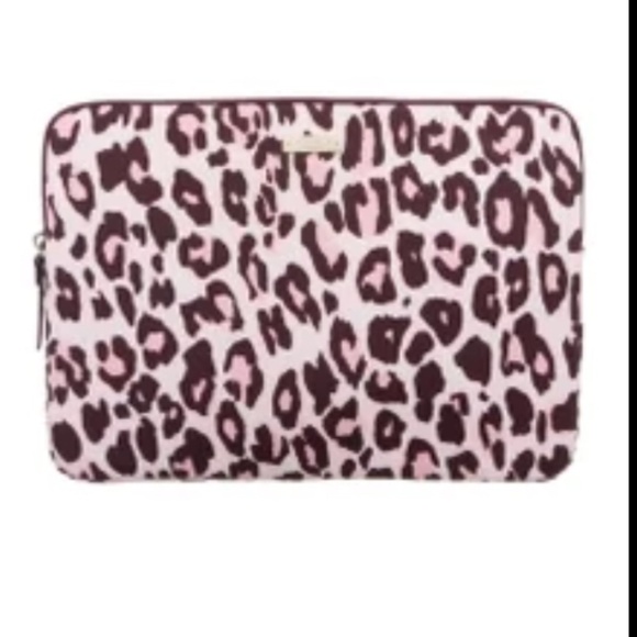 Kate spade leopard cheetah pink laptop case sleeve **please read** - Picture 1 of 16